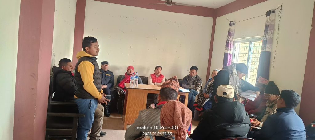 सरूमारानी ४ मा आगलागी जोखिम न्यूनीकरण गर्न कार्यदल गठन