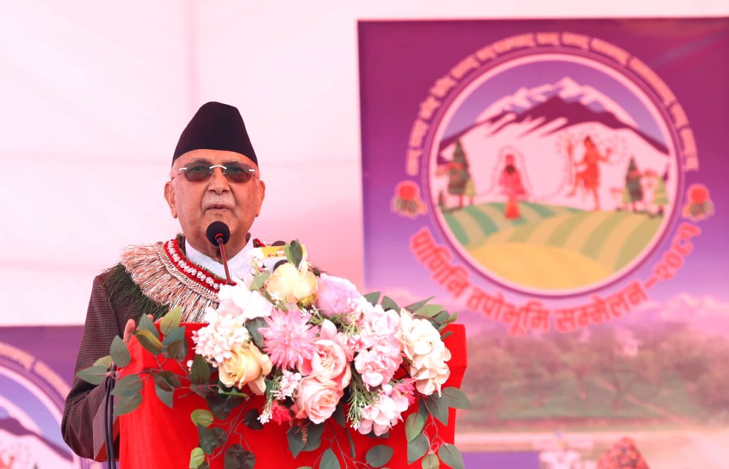 पाणिनिको जन्मभूमि अर्घाखाँची ज्ञान, ध्यान र देवभूमि होः प्रधानमन्त्री ओली