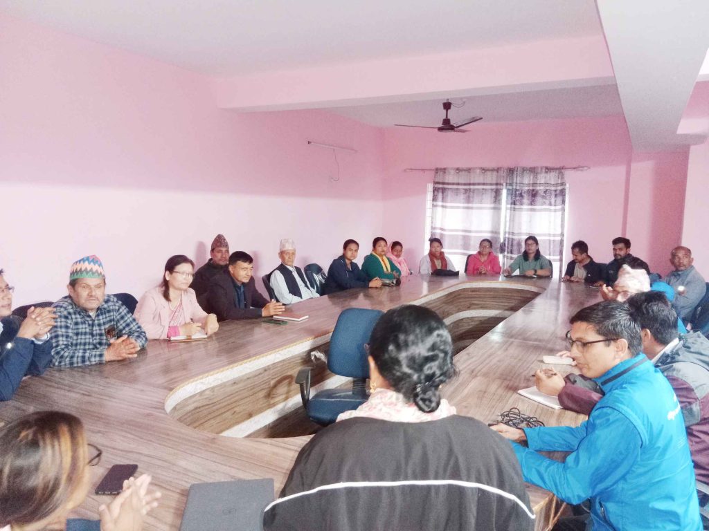 अपाङ्गता समावेशी विकास सम्बन्धी अभिमुखीकरण  खलंगामा सम्पन्न 