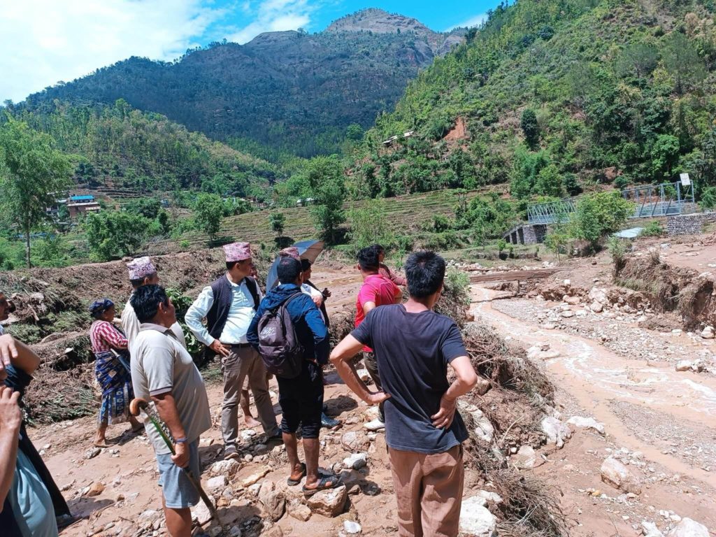 अबिरल बर्षाले प्यूठानका ठाउँ ठाउँमा क्षती