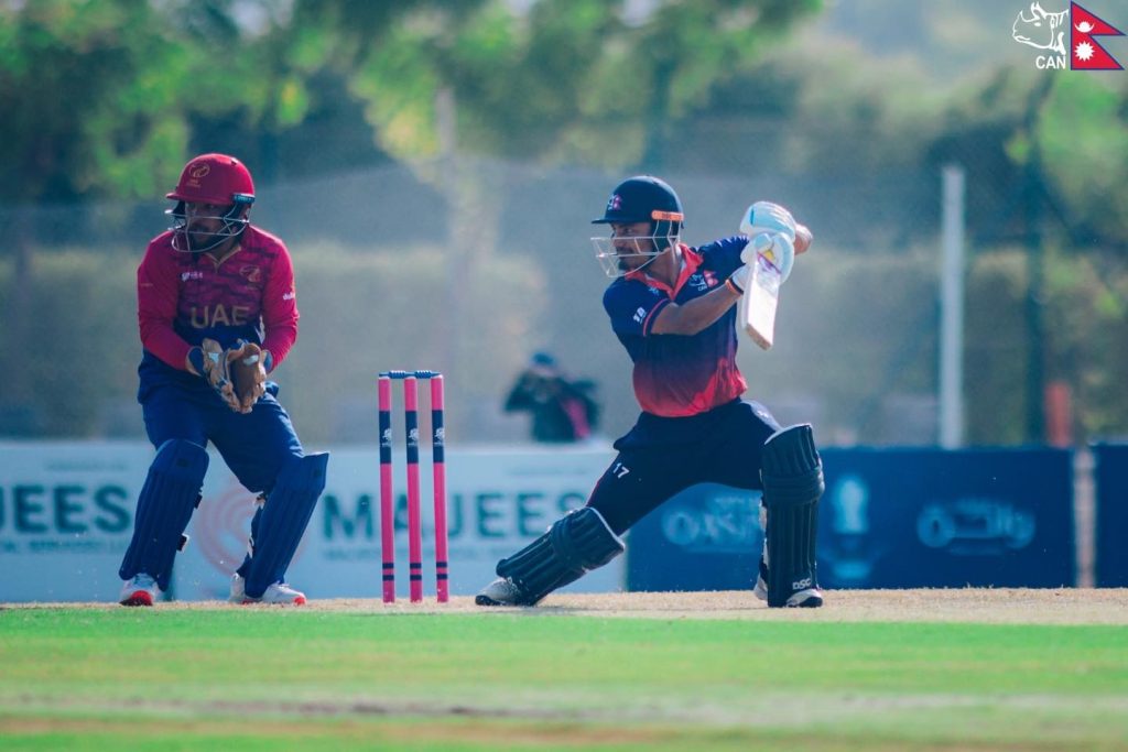 विश्वकप क्रिकेट छनोटः युएईमाथि नेपालको जित
