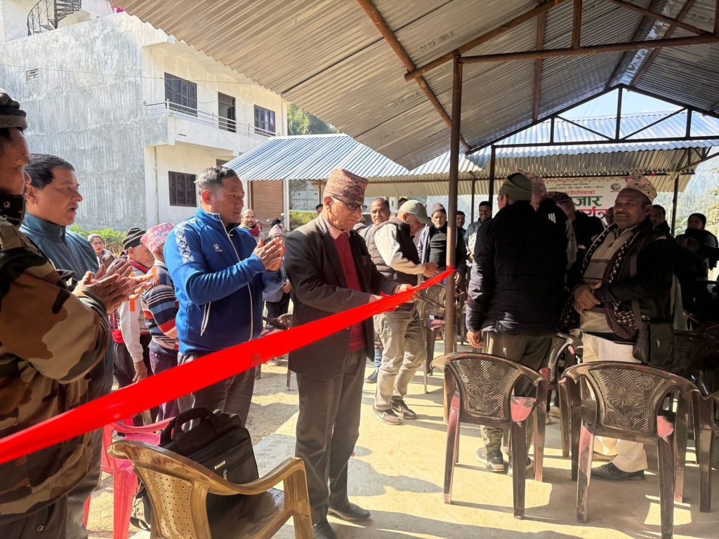 झिमरुक गाउँपालिकाको मच्छीमा खुल्यो हाटबजार