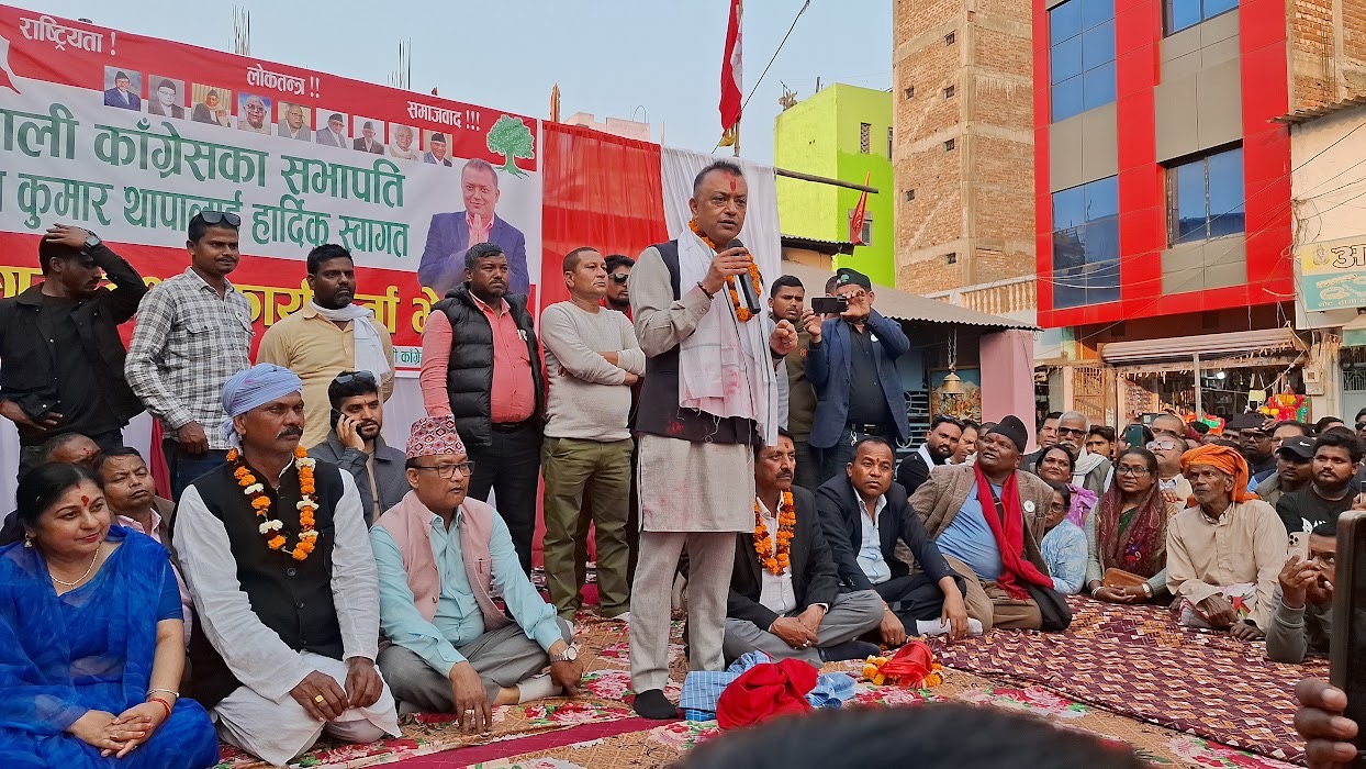 उत्तेजना, झगडा वा घृणा नफैलाई सबैलाई मिलाएर लैजाने र देश सुधार्ने सामर्थ्य कांग्रेससँग मात्र छः सभापति थापा