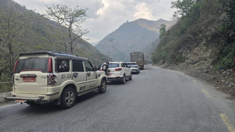 मुग्लिन–मलेखु सडक थप तीन दिन राती बन्द गरिने