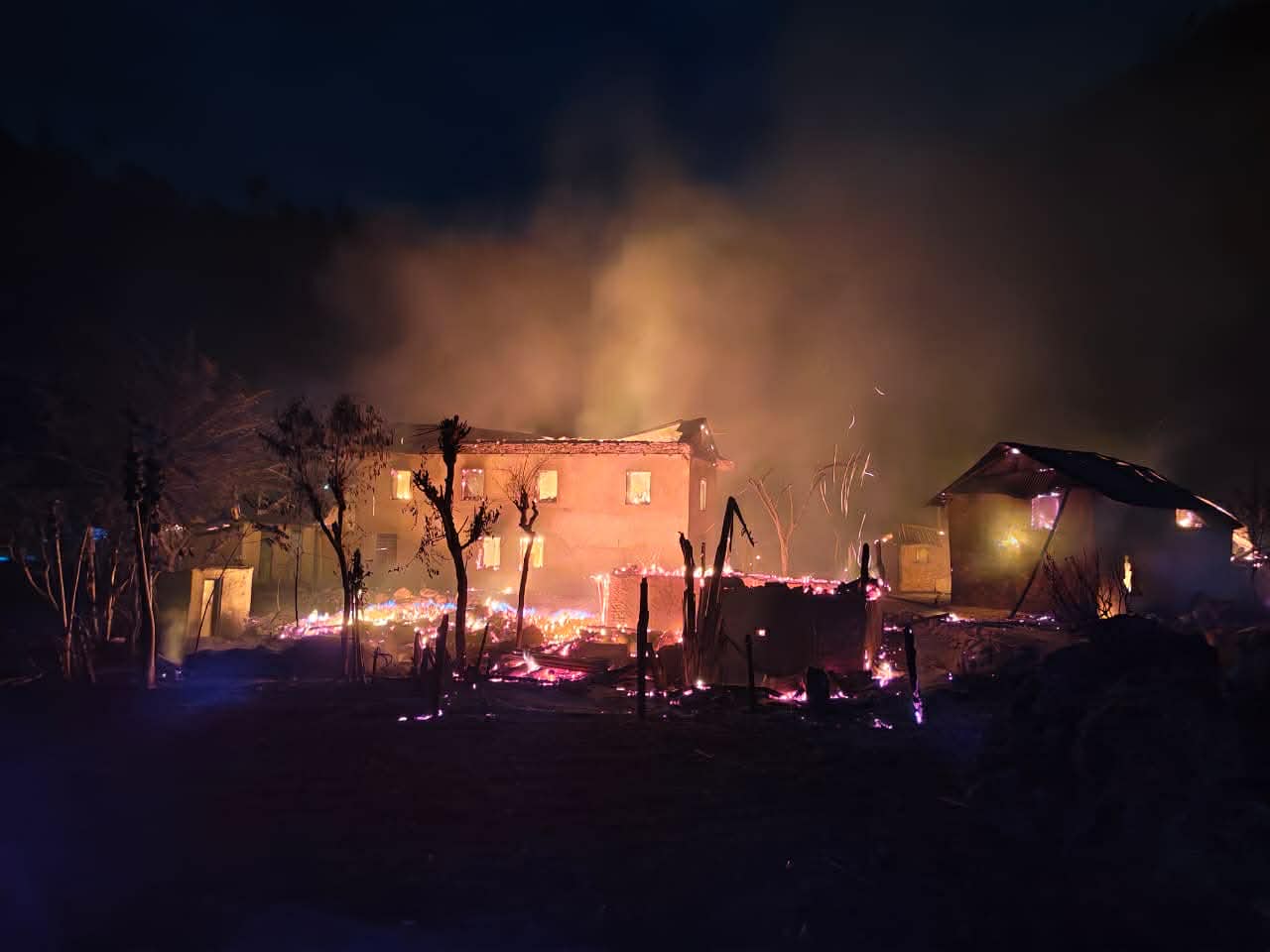 आगलागिबाट २२ घरगोठ जलेर नष्ट, ९३ लाख ५० हजार क्षति